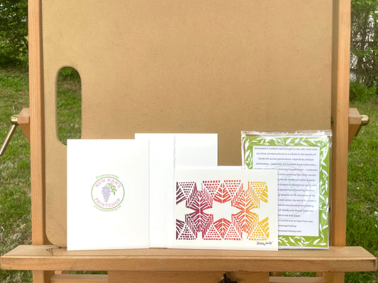 Burst - Ombré in Warm Greeting Card