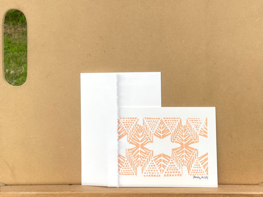 Burst in Tangerine Greeting Card