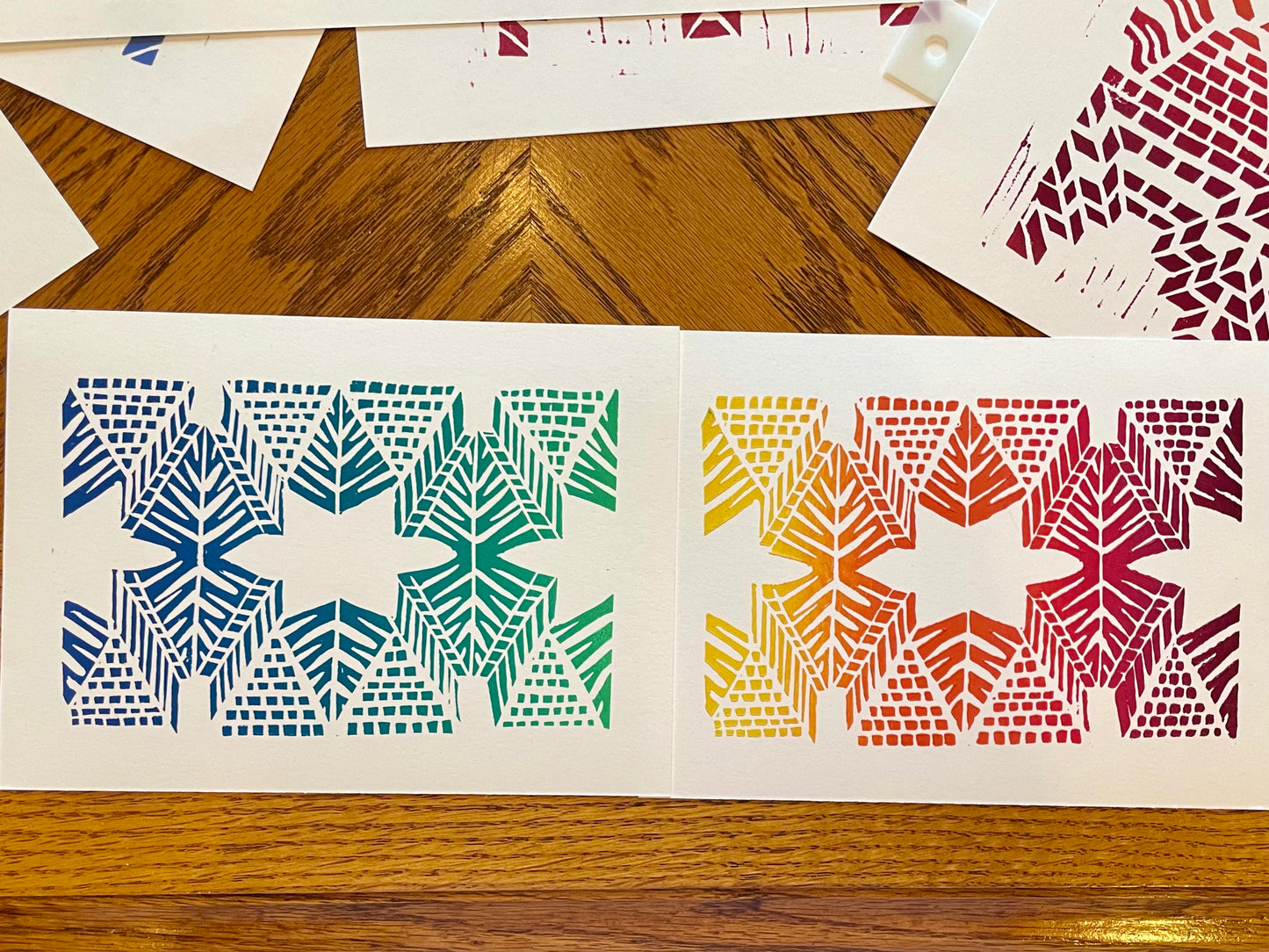 Burst - Ombré Print in Warm