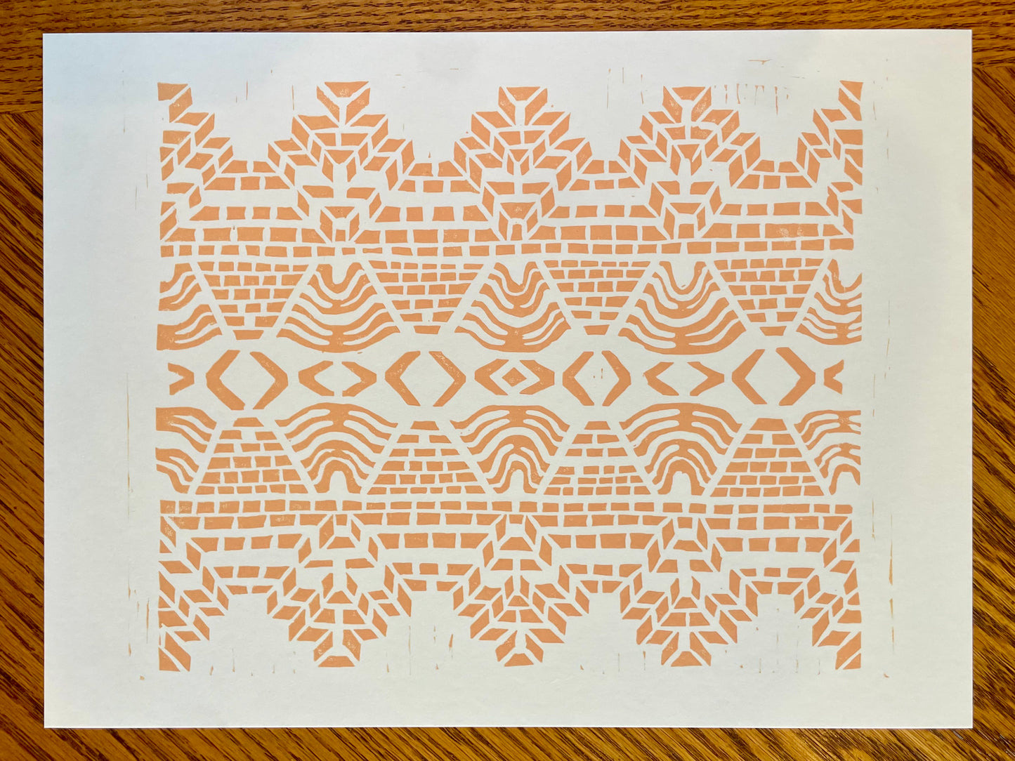 Dance Print in Tangerine