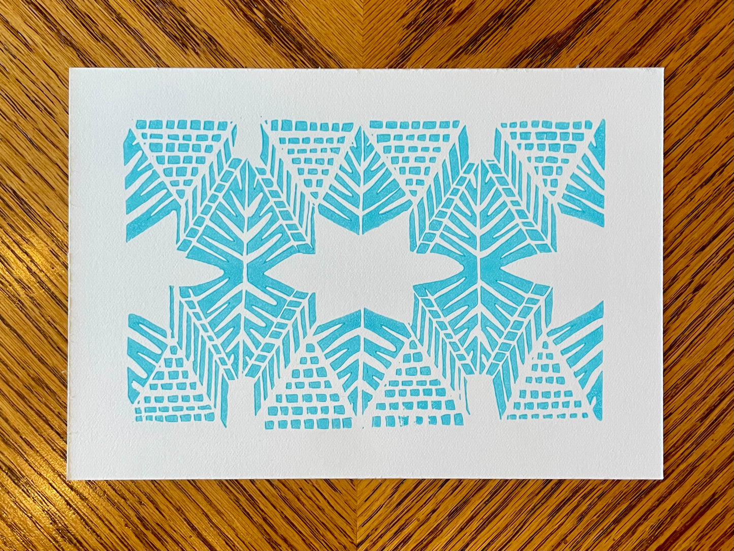 Burst Print in Aqua