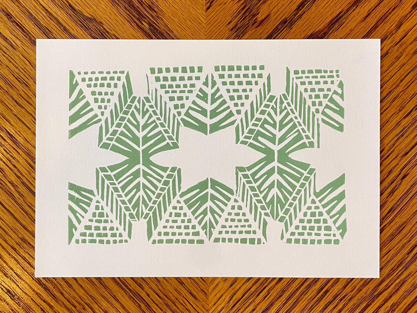 Burst Print in Eucalyptus