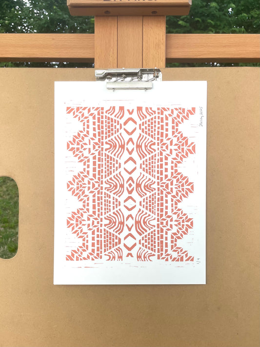 Dance Print in Pumpkin