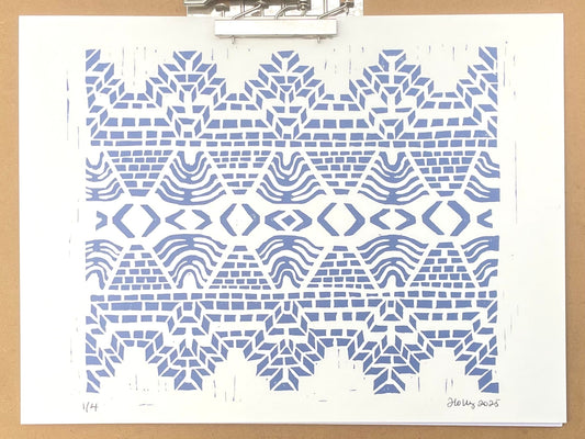 Dance Print in Periwinkle