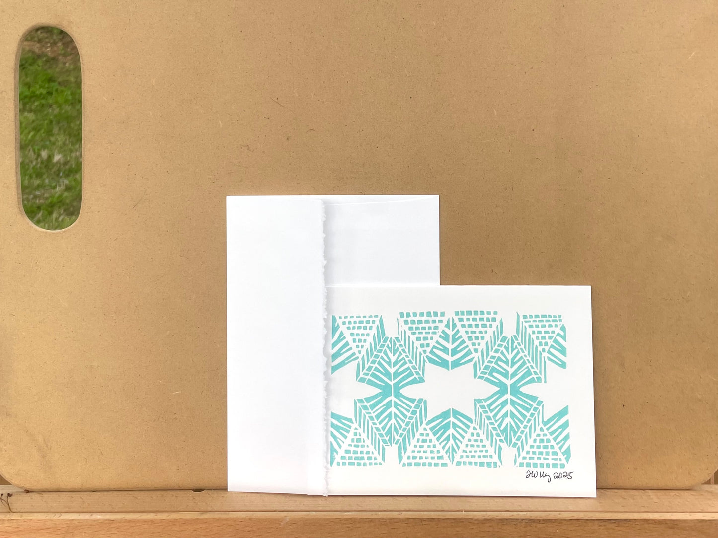Burst in Aqua Greeting Card