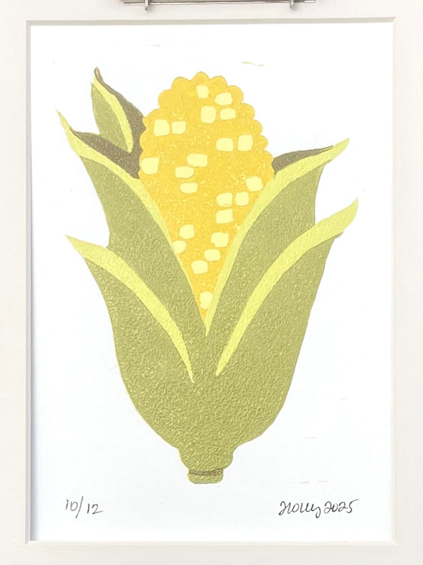 Kernel Matted Print, White