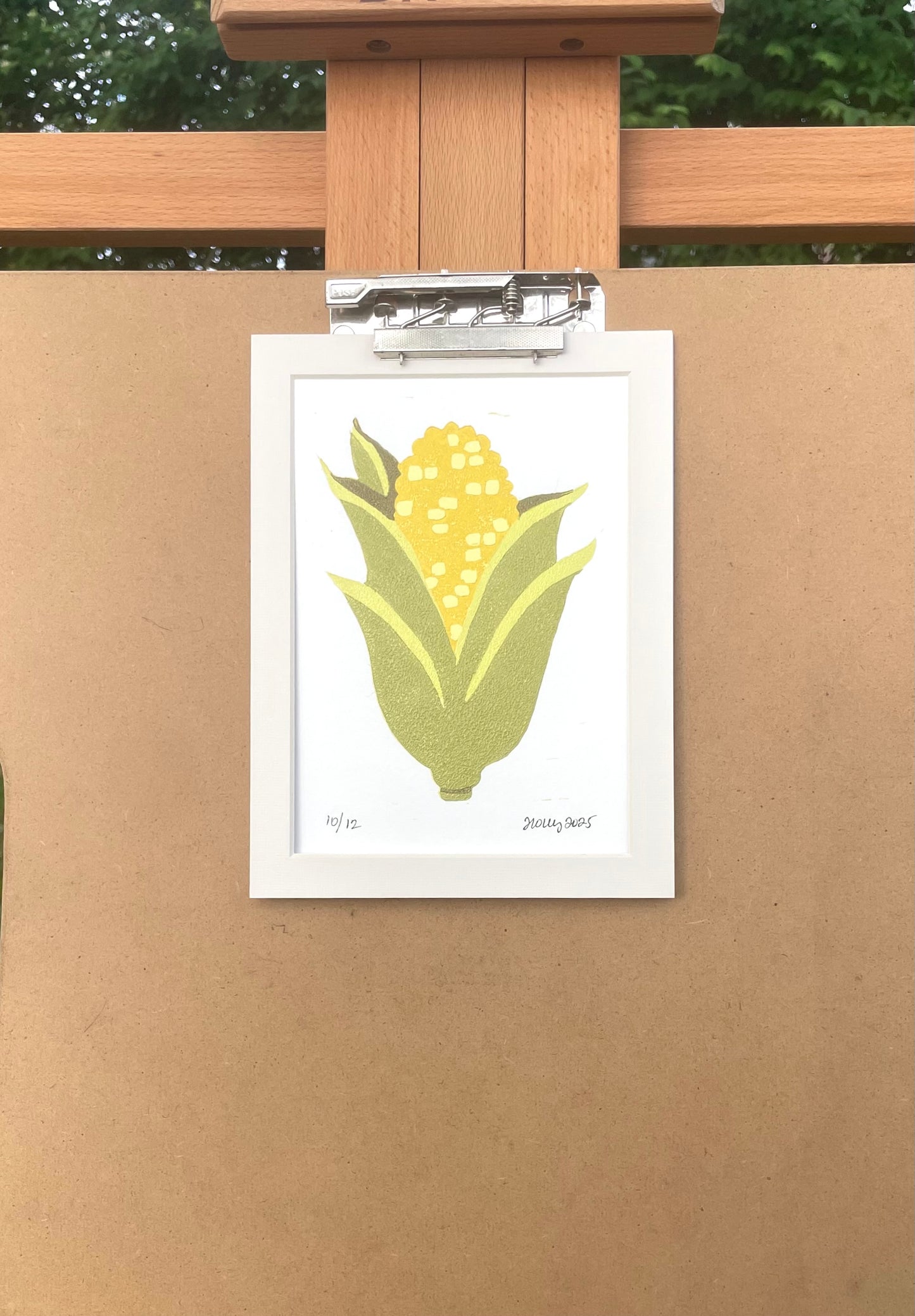 Kernel Matted Print, White