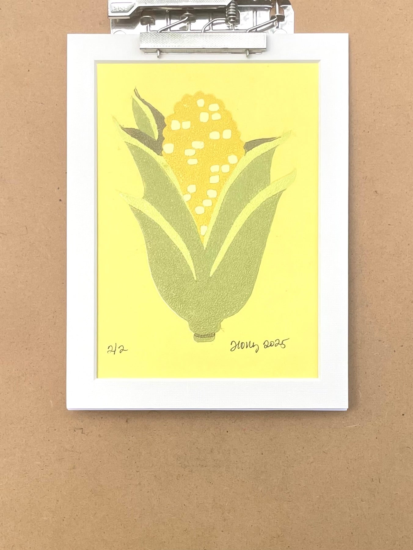 Kernel Matted Print, Butter