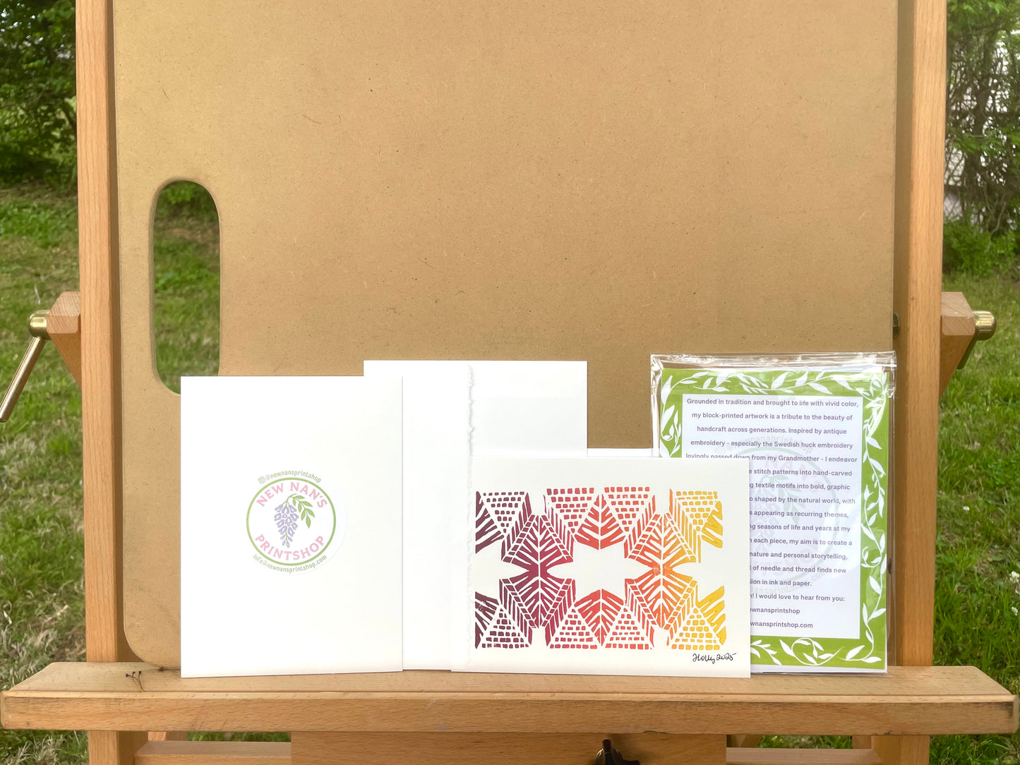Burst - Ombré in Warm Greeting Card