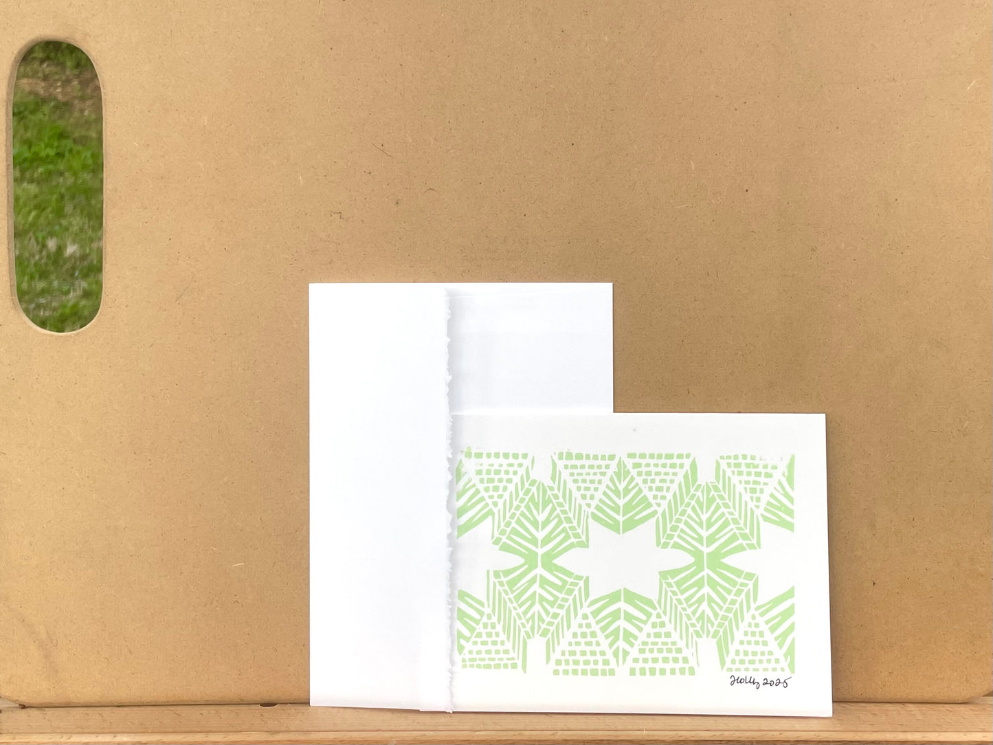 Burst in Lime Greeting Card