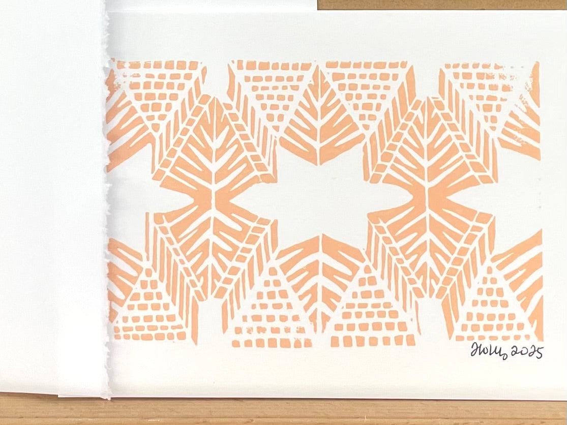 Burst in Tangerine Greeting Card