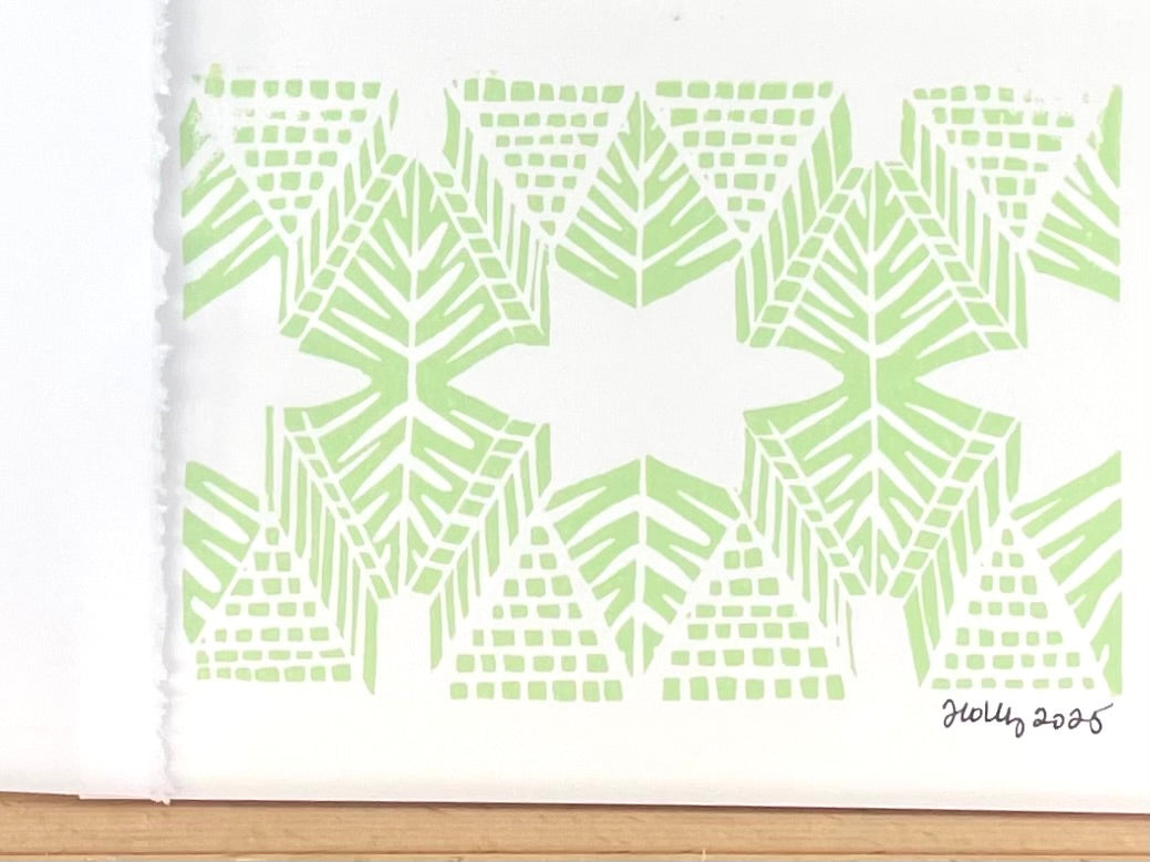 Burst in Lime Greeting Card