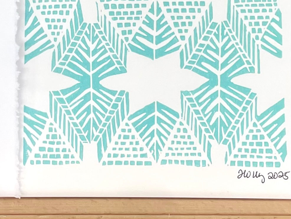 Burst in Aqua Greeting Card
