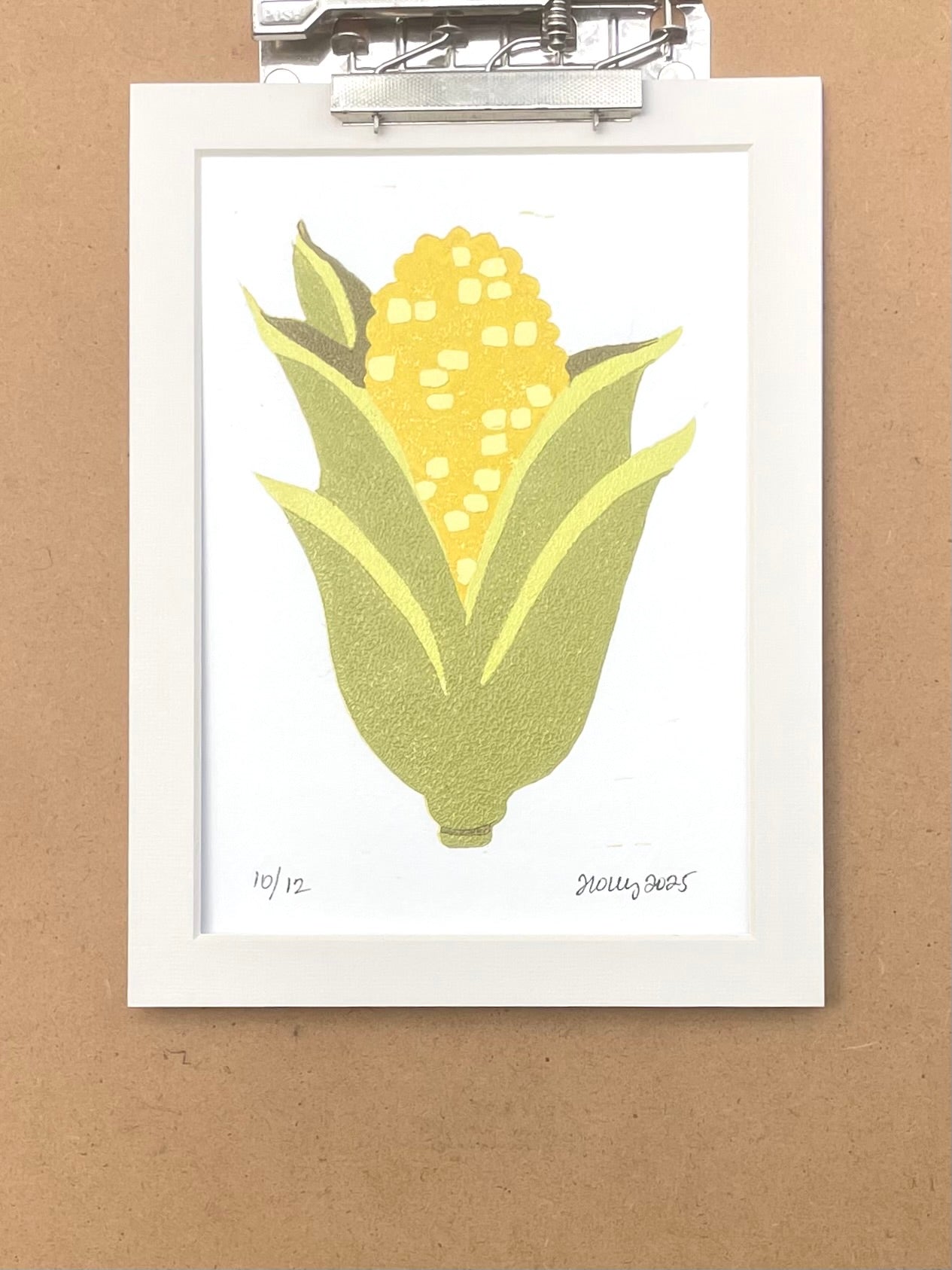 Kernel Matted Print, White