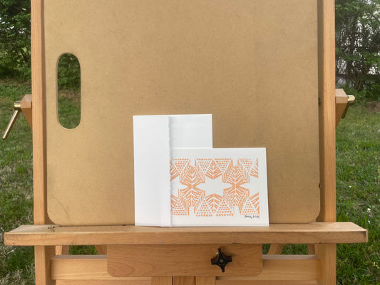 Burst in Tangerine Greeting Card