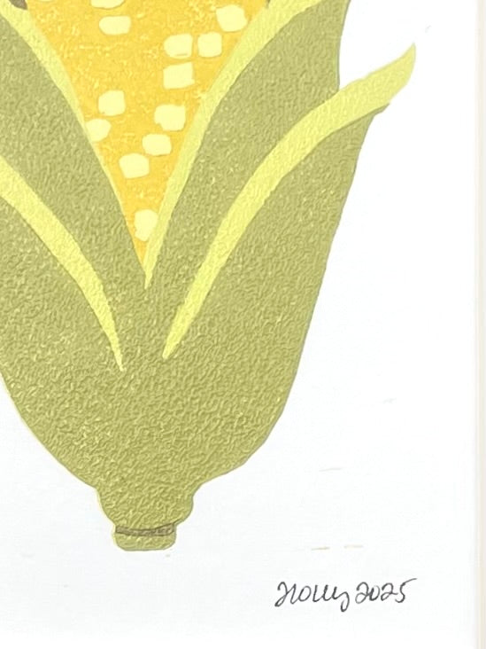 Kernel Matted Print, White