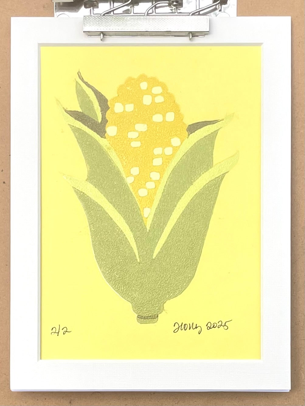 Kernel Matted Print, Butter