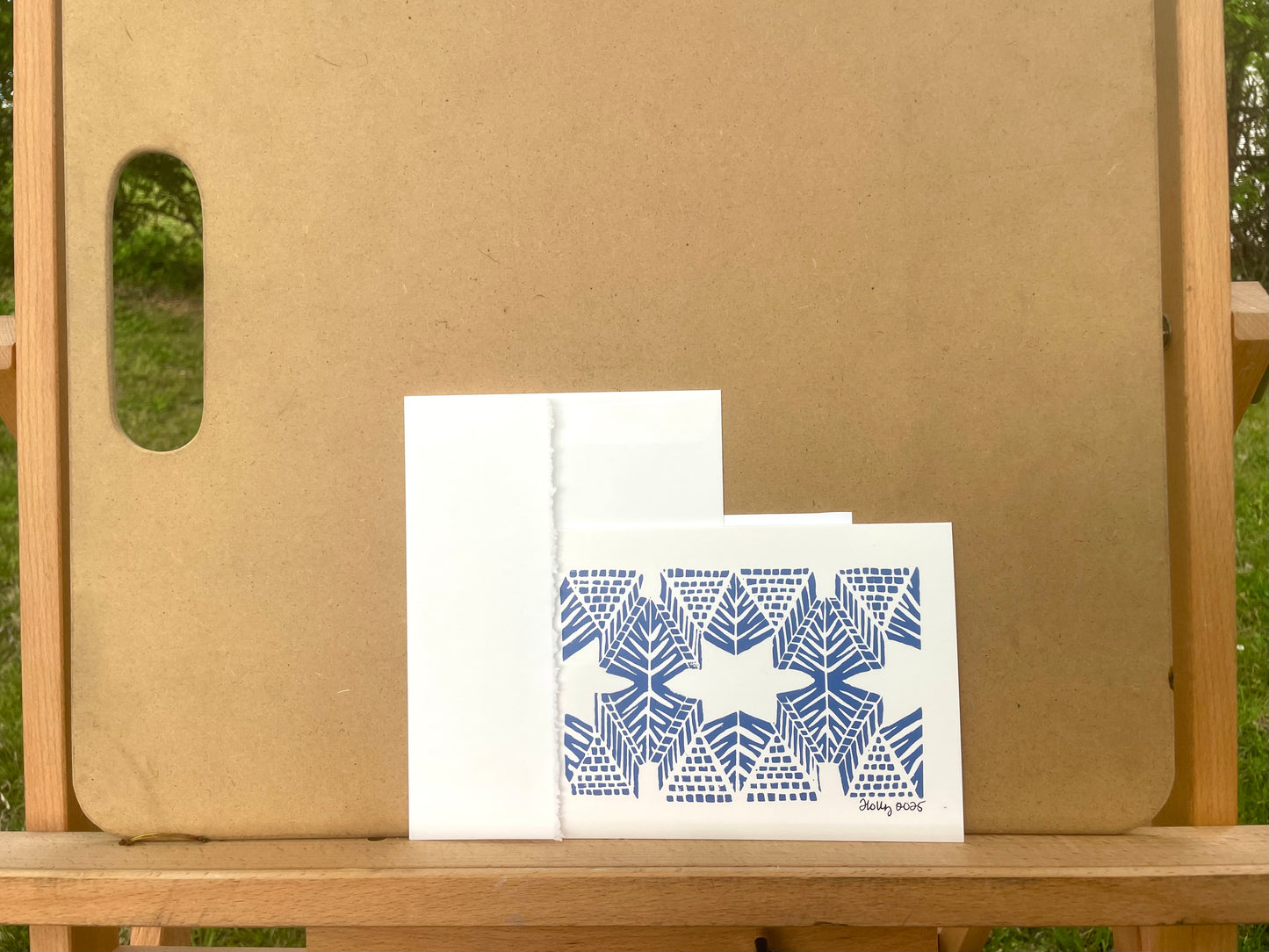 Burst in Periwinkle Greeting Card