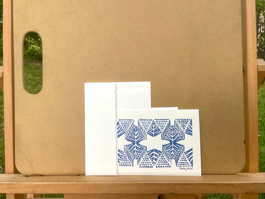 Burst in Periwinkle Greeting Card