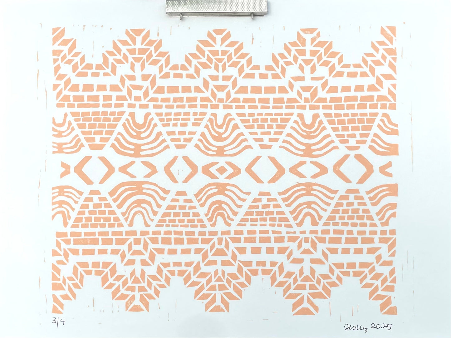 Dance Print in Tangerine
