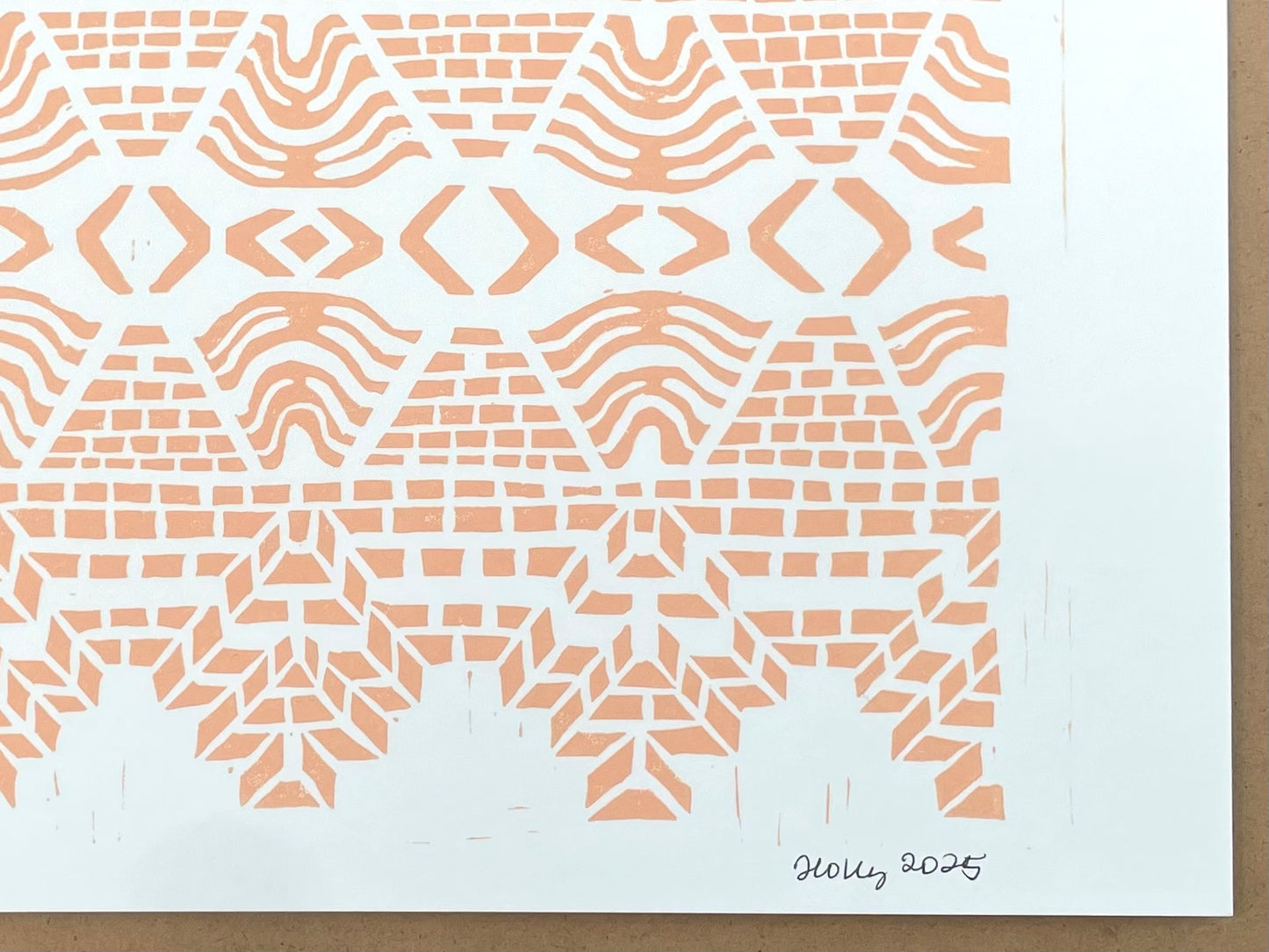 Dance Print in Tangerine
