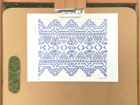 Dance Print in Periwinkle