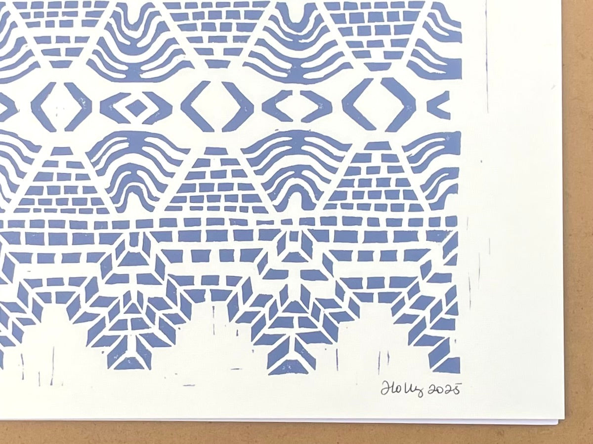 Dance Print in Periwinkle
