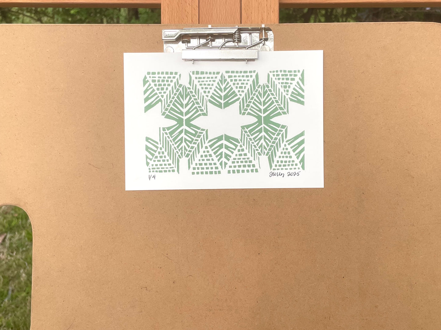 Burst Print in Eucalyptus