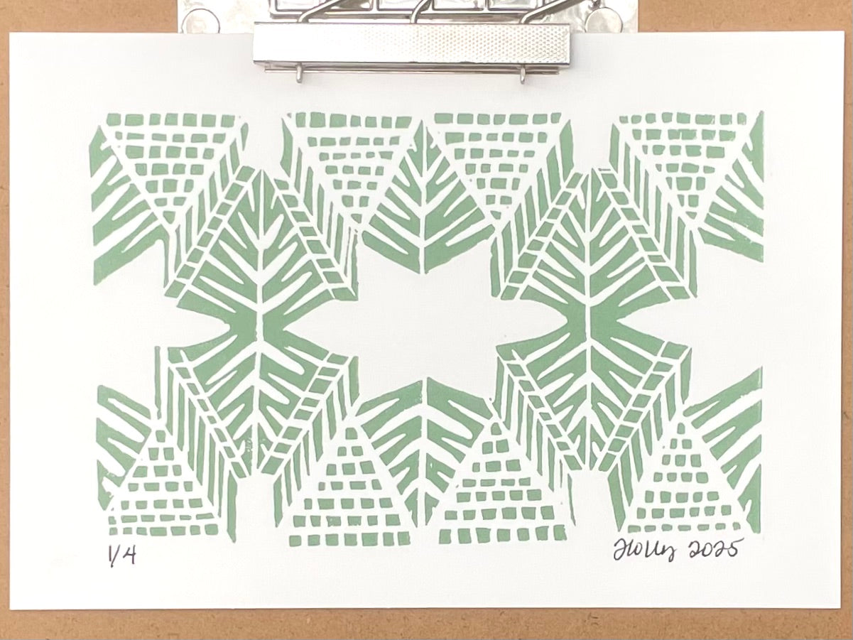 Burst Print in Eucalyptus