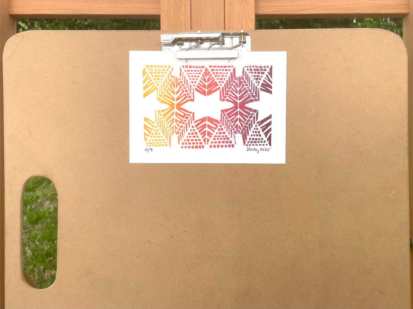 Burst - Ombré Print in Warm