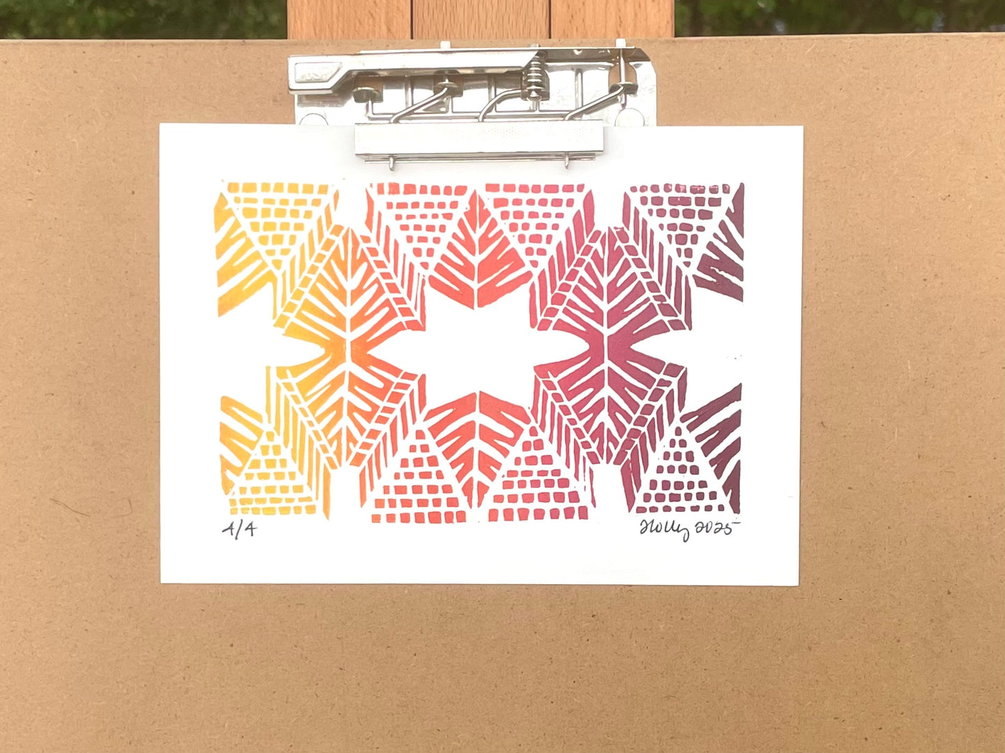 Burst - Ombré Print in Warm