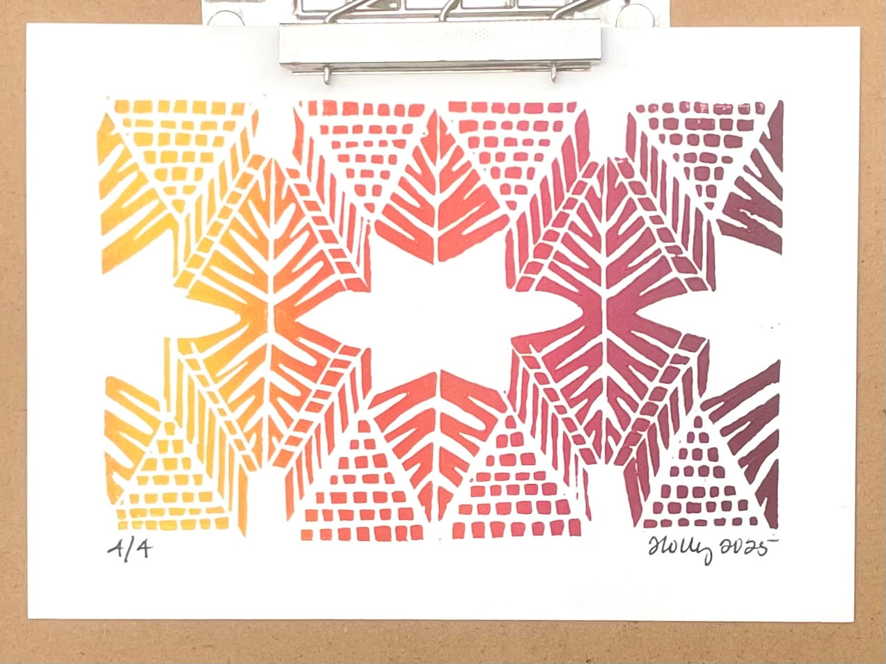 Burst - Ombré Print in Warm