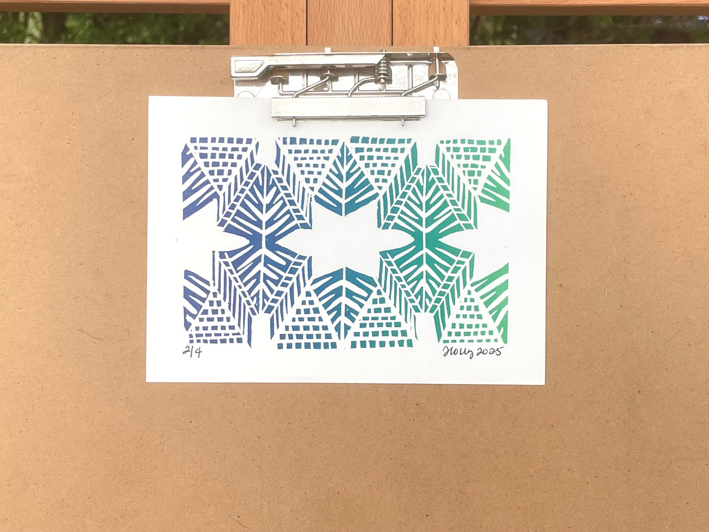 Burst - Ombré Print in Cool