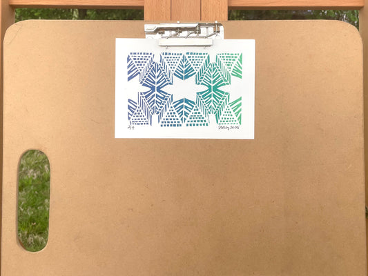 Burst - Ombré Print in Cool
