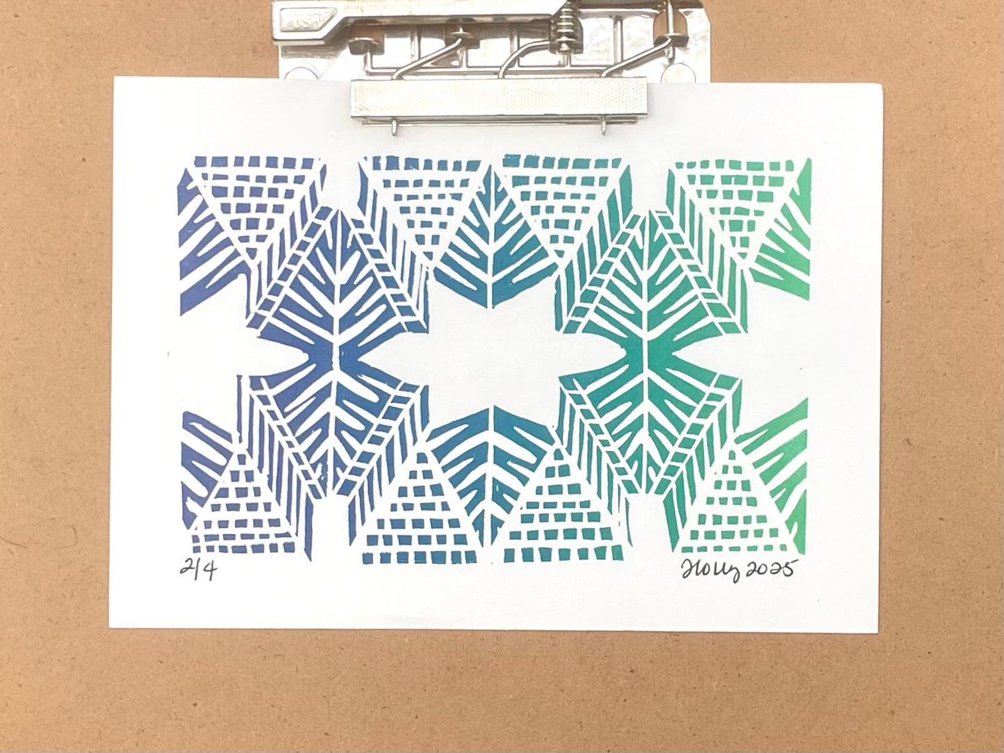 Burst - Ombré Print in Cool