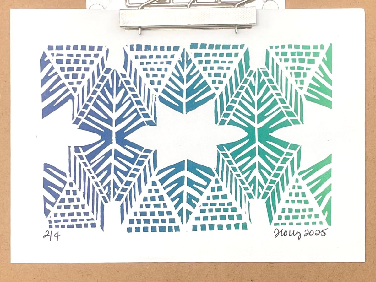 Burst - Ombré Print in Cool
