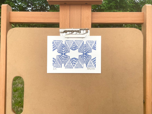 Burst Print in Periwinkle