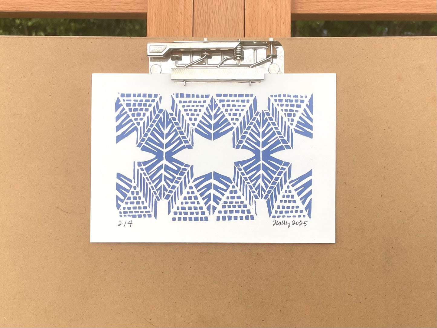 Burst Print in Periwinkle