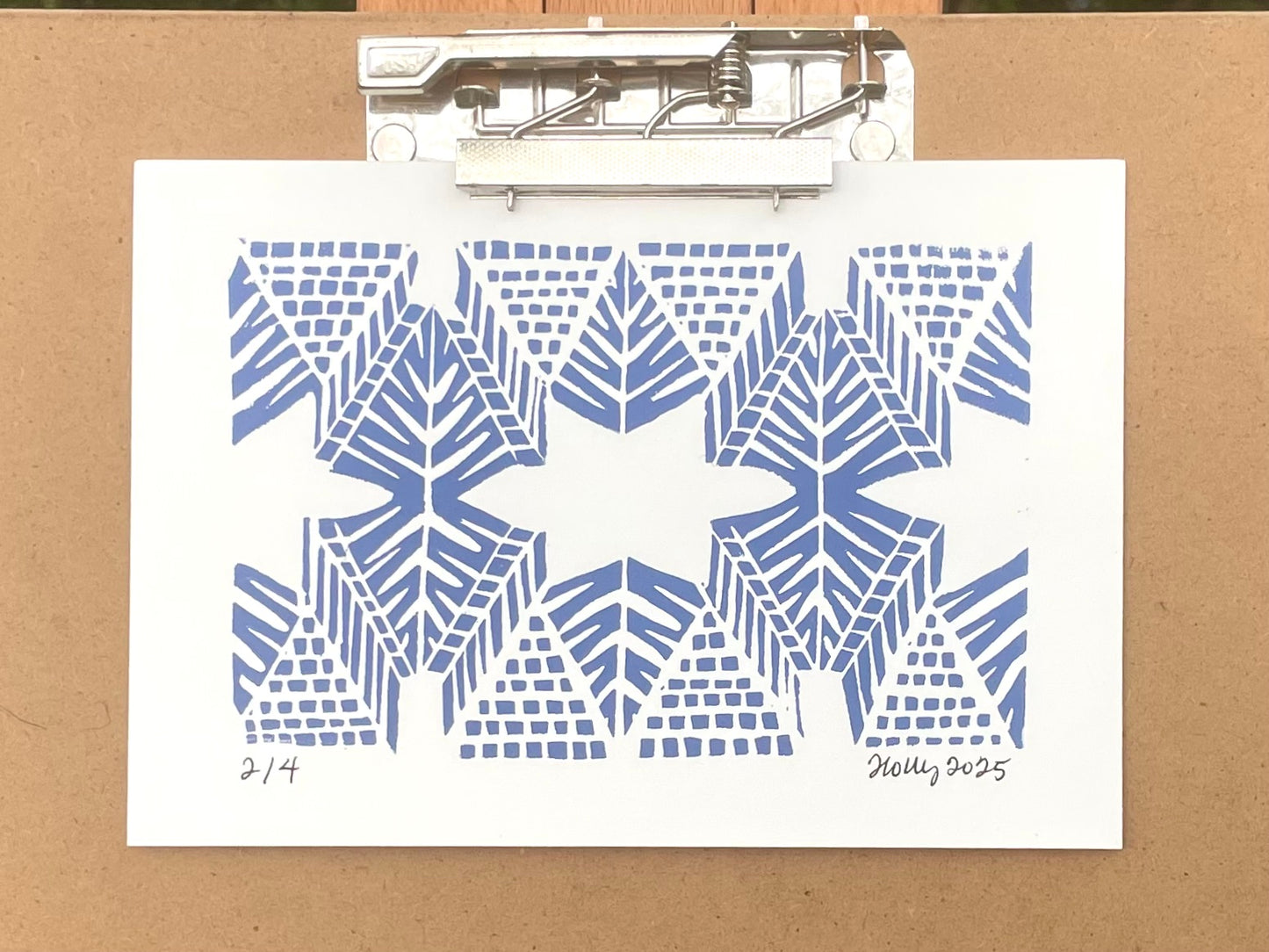 Burst Print in Periwinkle